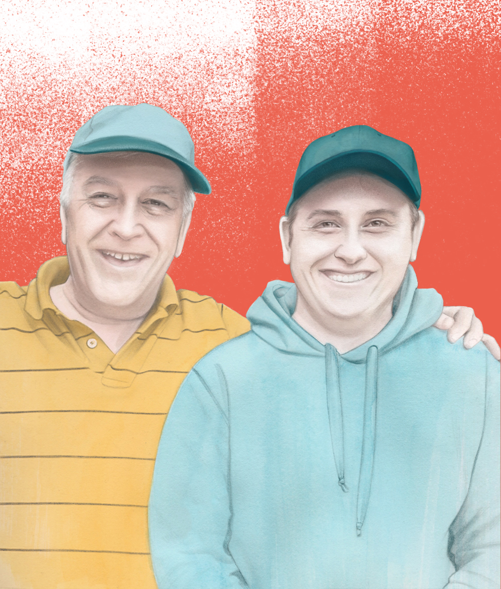 Illustration of Ian and Jesse Stephens