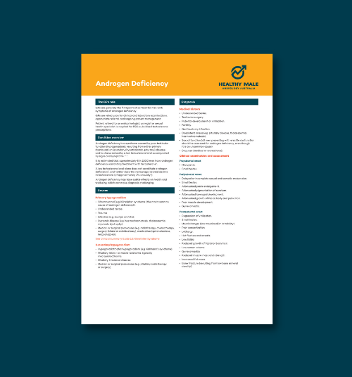 Androgen Deficiency Clinical Summary Guide