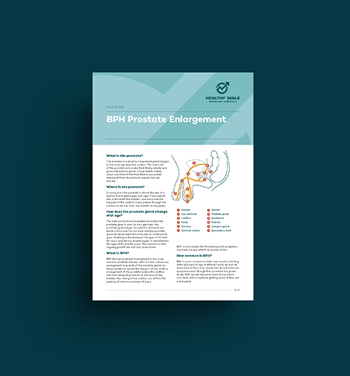 Prostate Enlargement (BPH) Fact Sheet Image Tile