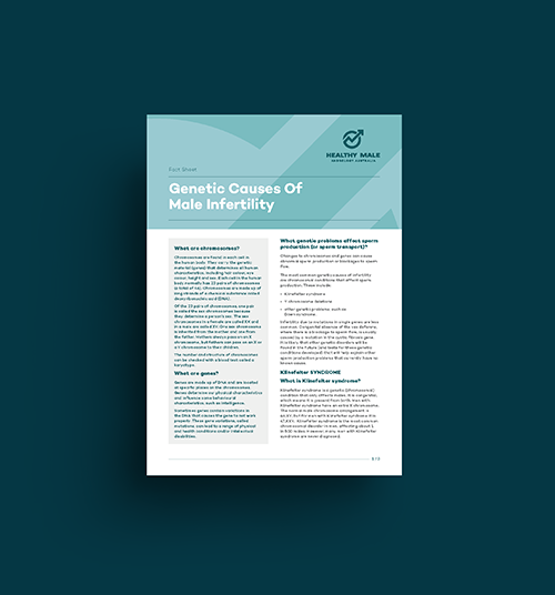 Genetic Causes of Male Infertility Fact Sheet Image Tile