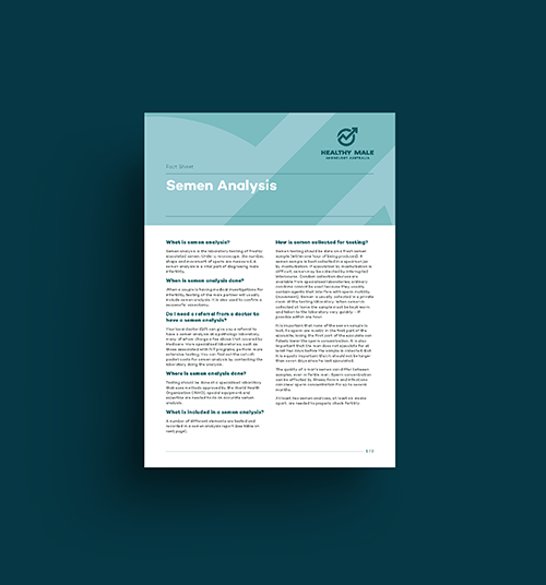 Semen Analysis Fact Sheet Tile Image